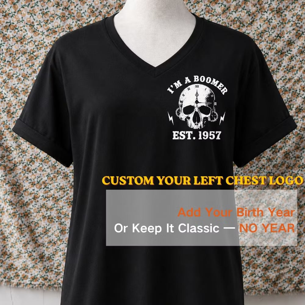 Personalized I’m A Boomer Walk Away V-neck