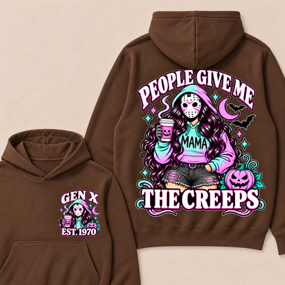 People Give Me the Creeps Halloween Gen X Custom Birth Year Sweatshirts