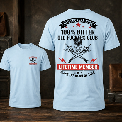 Personalized Old Fuckers Club Lifetime Member Custom Year Tee