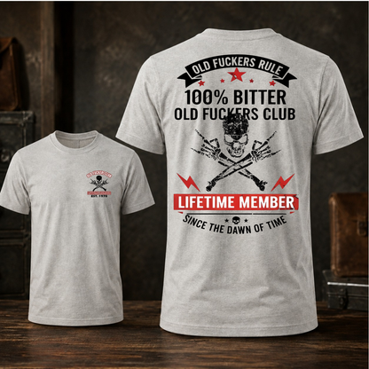 Personalized Old Fuckers Club Lifetime Member Custom Year Tee