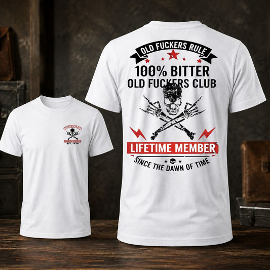 Personalized Old Fuckers Club Lifetime Member Custom Year Tee