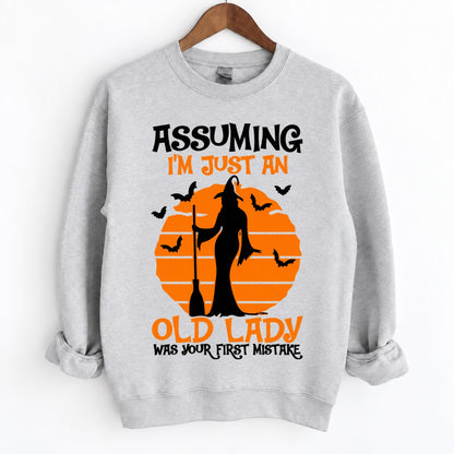 Assuming I’m Just An Old Lady Witch Halloween Shirts