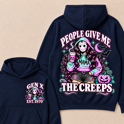 People Give Me the Creeps Halloween Gen X Custom Birth Year Sweatshirts