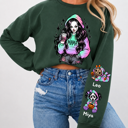 Custom PennyWise Mama Sweatshirt with Kids Name