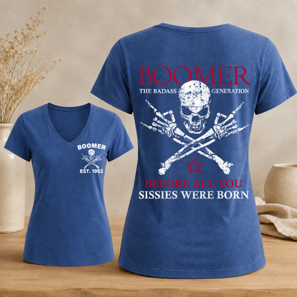 Boomer Custom Year Woman's V-neck