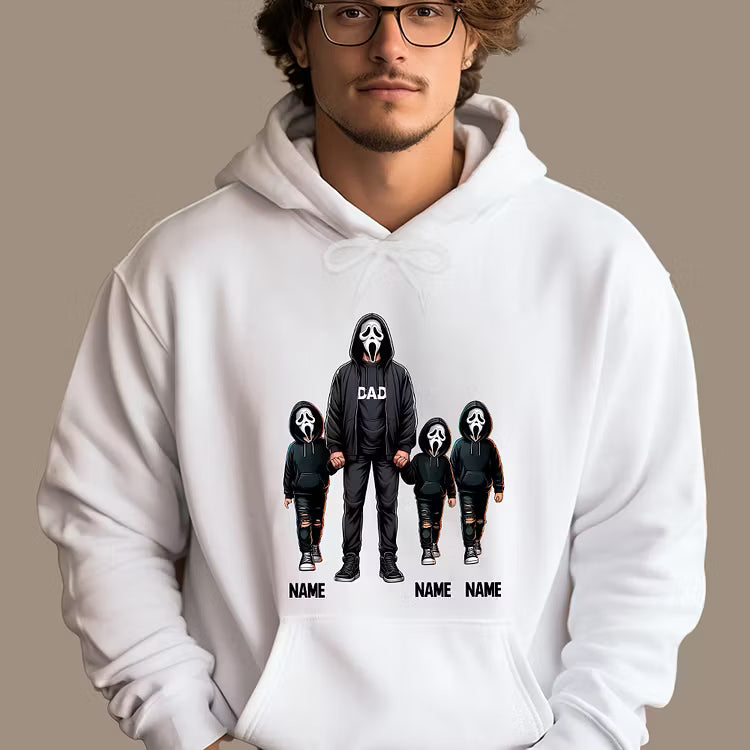 Custom Mama & Kids Ghostface Mask Sweatshirt, T-shirt