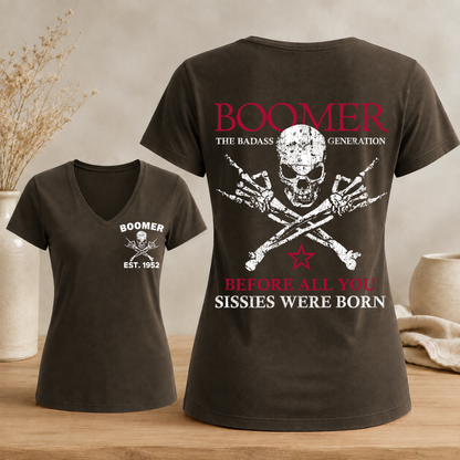 Boomer Custom Year Woman's V-neck