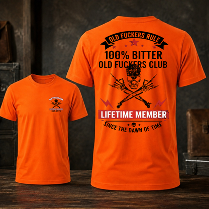 Personalized Old Fuckers Club Lifetime Member Custom Year Tee