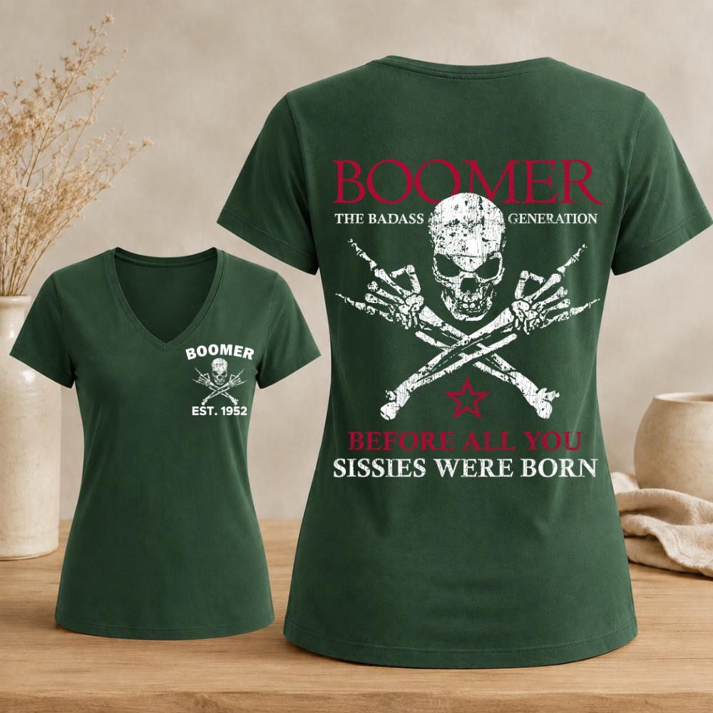 Boomer Custom Year Woman's V-neck
