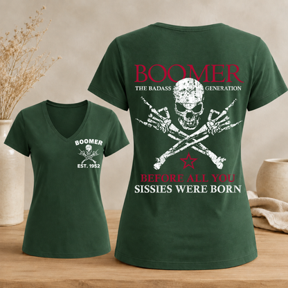 Boomer Custom Year Woman's V-neck