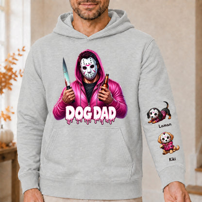 Horror MAMA with Kid's Names on the Sleeves Unisex Sweatshirt