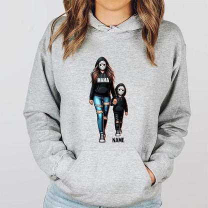 Halloween Custom Family Sweatshirt Mama With Kids Sweatshirt