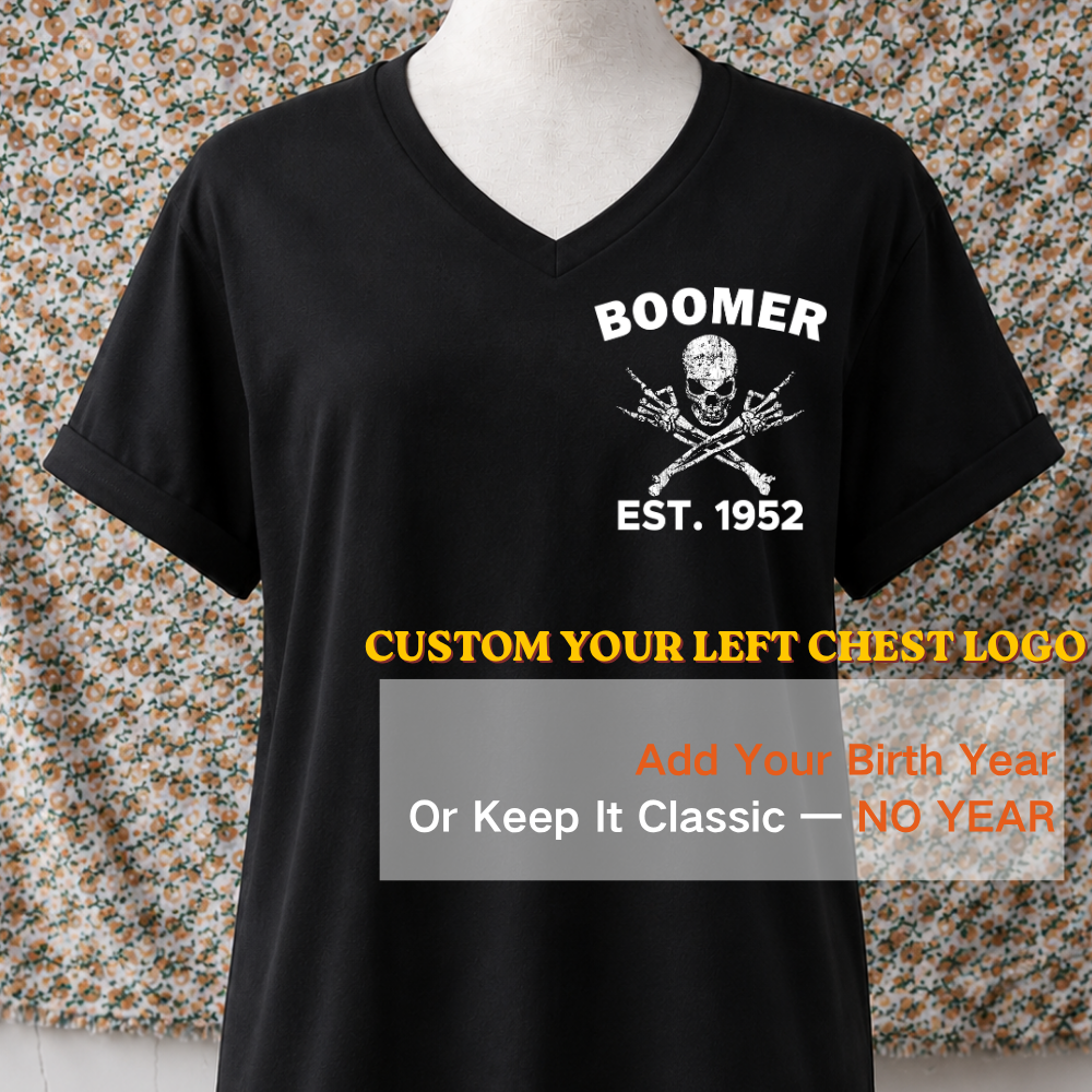 Boomer Custom Year Woman's V-neck