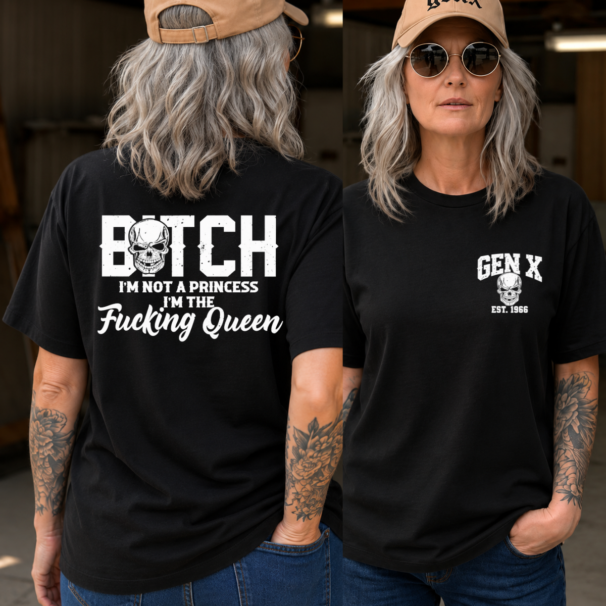Personalized Gen X I’m The Fucking Queen Skull Shirts