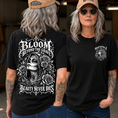 Personalized Beauty Never Dies Skull Graphic Shirt