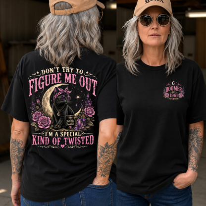 Don’t Try To Figure Me Out Cat EST Shirts