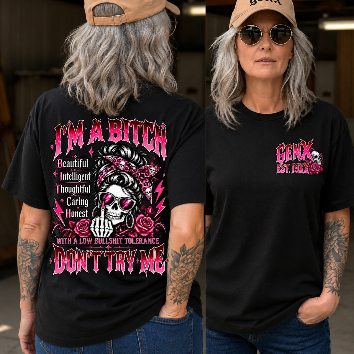 I'm A Bitch Don't Try Me EST V-neck T-Shirt,Sweatshirt