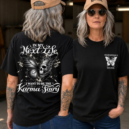 Karma Fairy Skull Butterfly Custom Generation Shirts