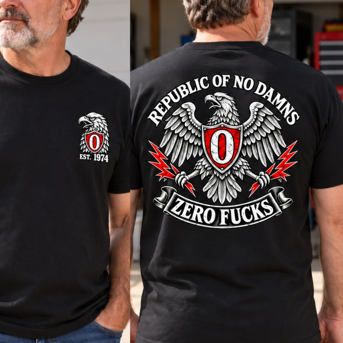 Republic Of No Damns Zero Fucks EST Shirts