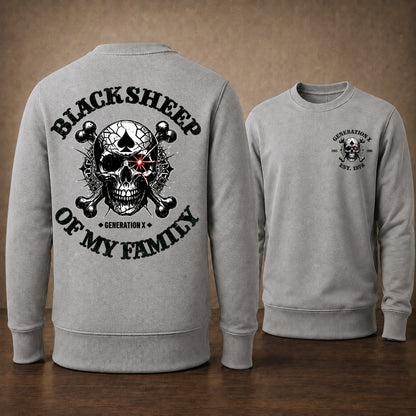 Black Sheep Of My Family Gen X Custom Year Crewneck