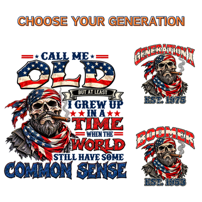 Call Me Old Common Sense EST Shirts