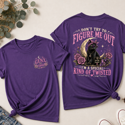 Don’t Try To Figure Me Out Cat EST Shirts