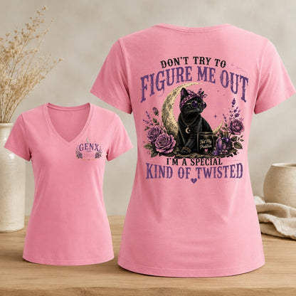 Personalized Gen X Don’t Try to Figure Me Out V-neck