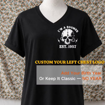 Personalized I’m A Boomer Walk Away V-neck
