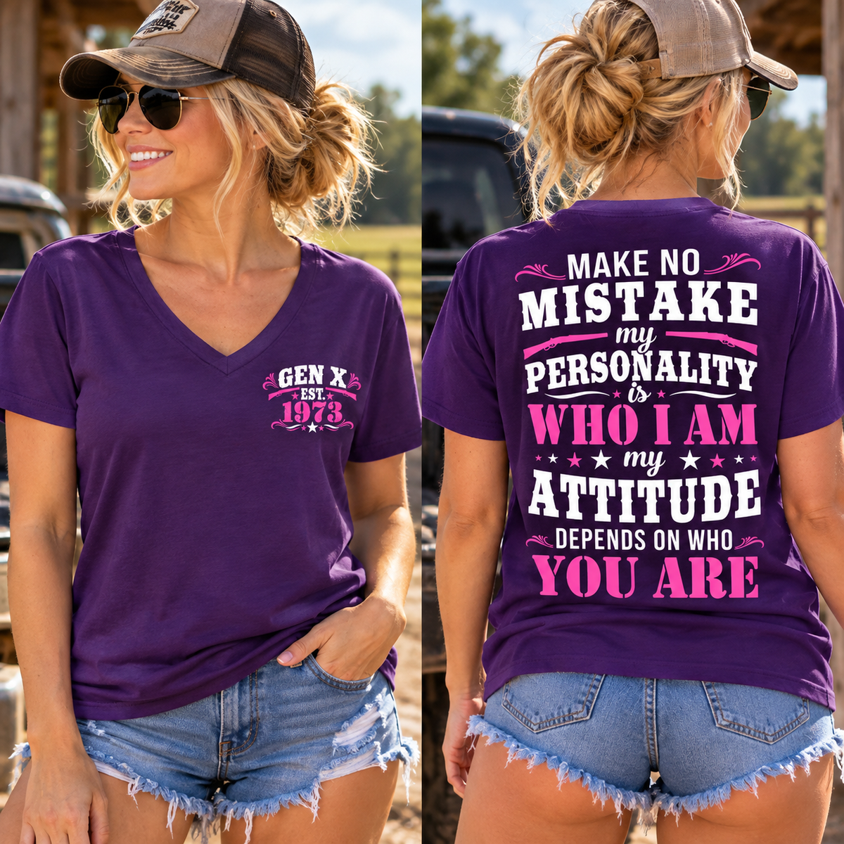 MY ATTITUDE DEPENDS ON WHO YOU ARE EST Shirts