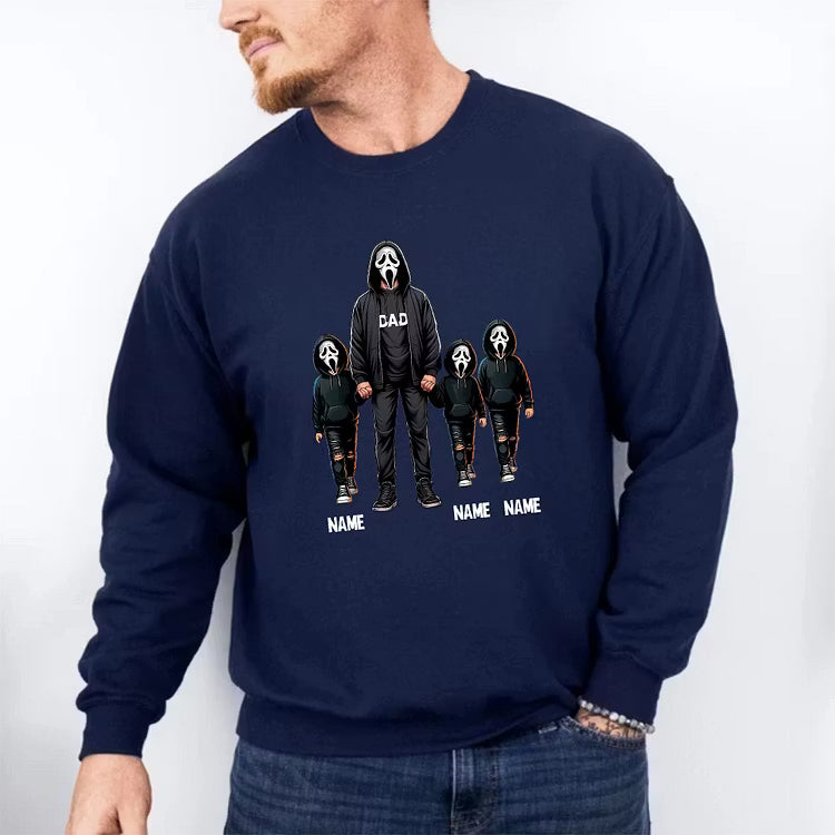 Custom Mama & Kids Ghostface Mask Sweatshirt, T-shirt