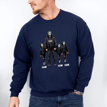 Custom Mama & Kids Ghostface Mask Sweatshirt, T-shirt