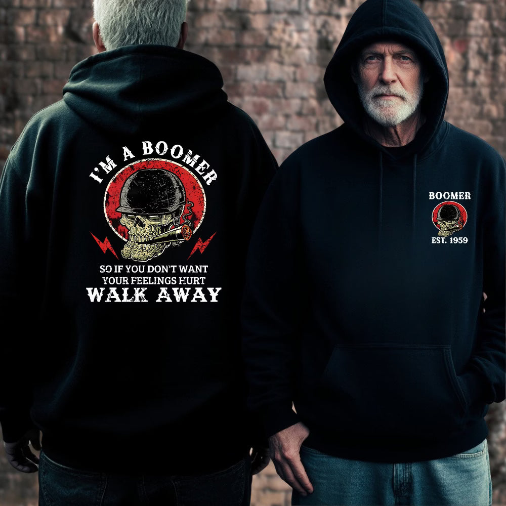 Boomer Walk Away Skull Graphic EST Shirts