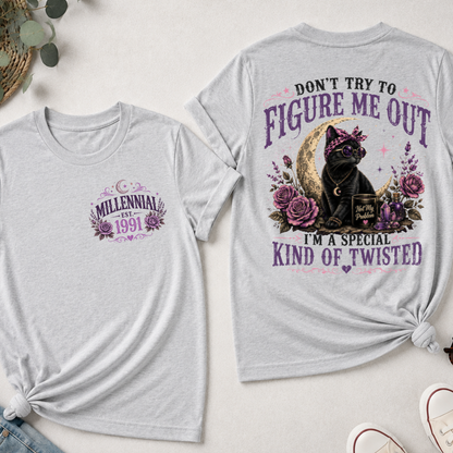 Don’t Try To Figure Me Out Cat EST Shirts
