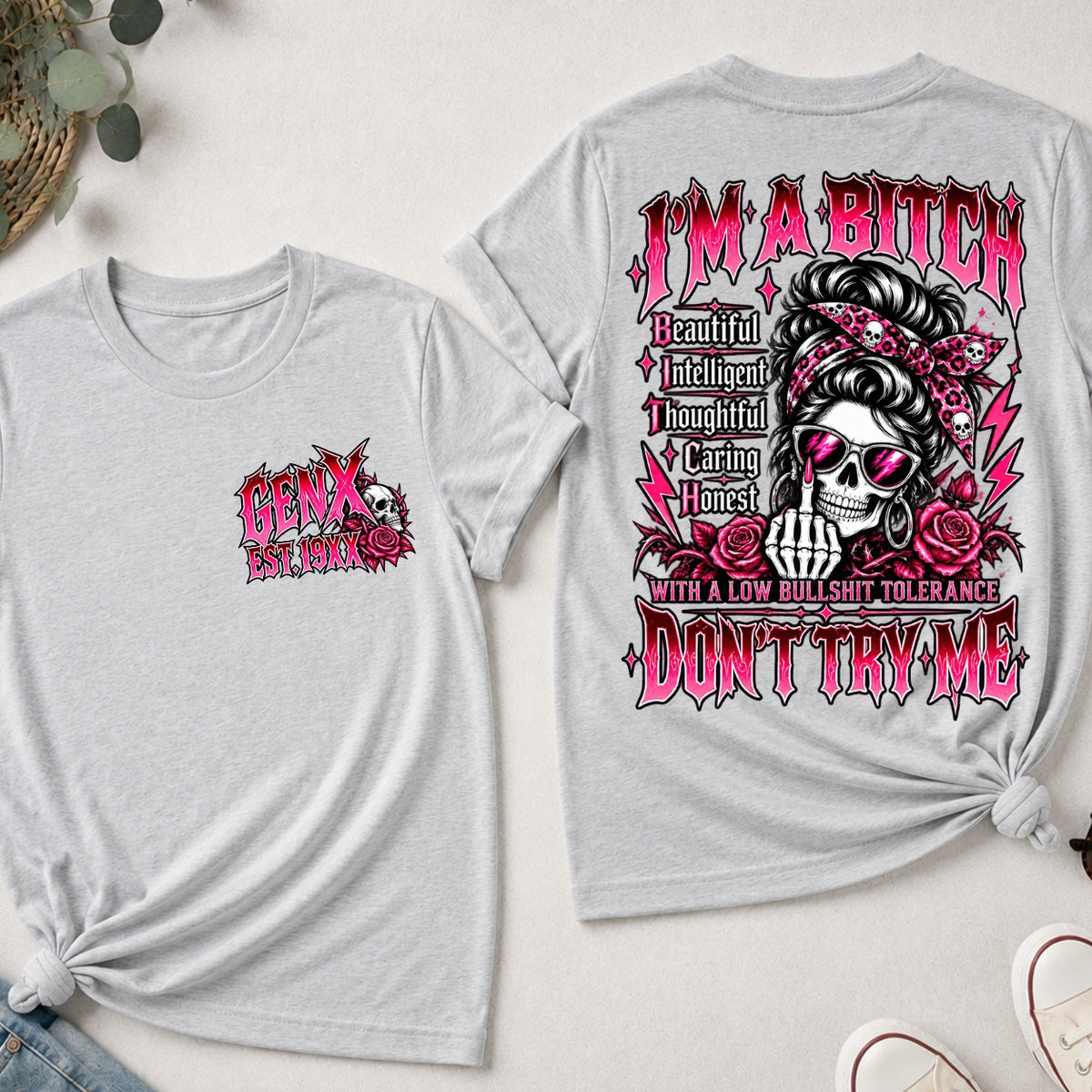 I'm A Bitch Don't Try Me EST V-neck T-Shirt,Sweatshirt