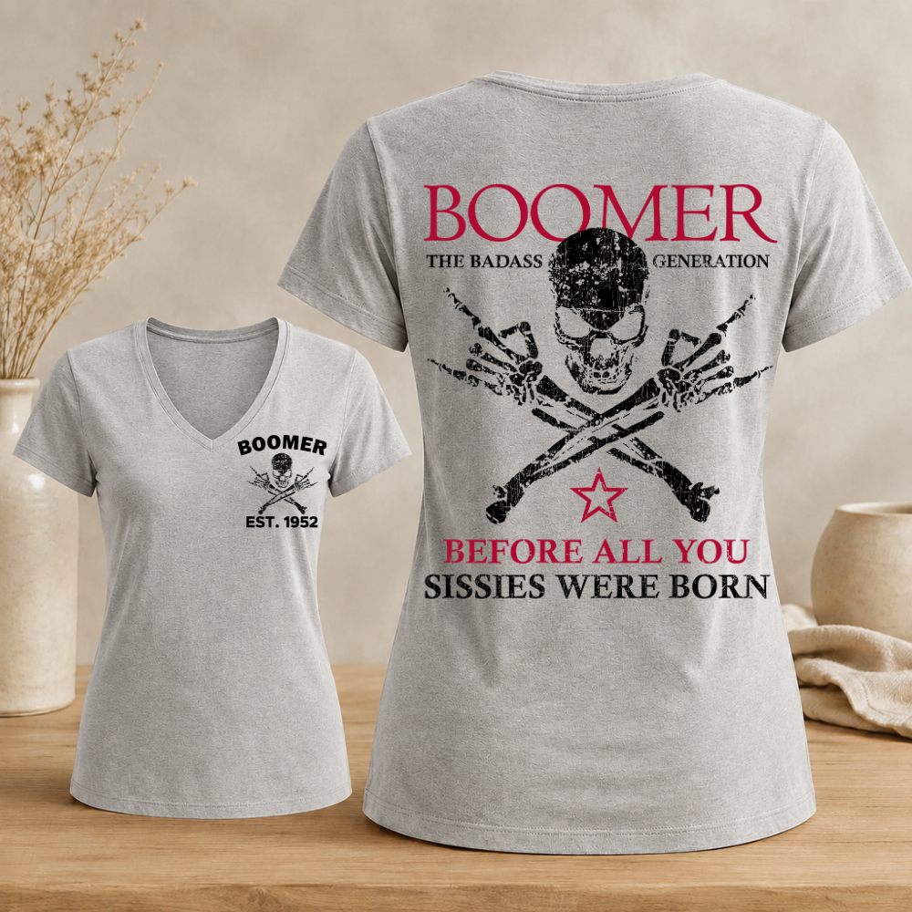 Boomer Custom Year Woman's V-neck