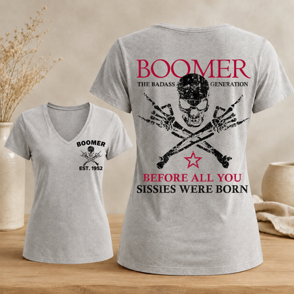 Boomer Custom Year Woman's V-neck