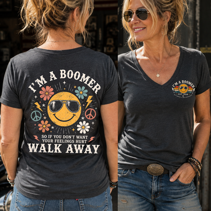 Personalized I Am A Boomer Woman's  EST Shirts