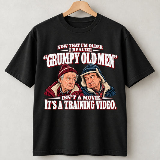 Grumpy Old Men Training Video Funny Shirts