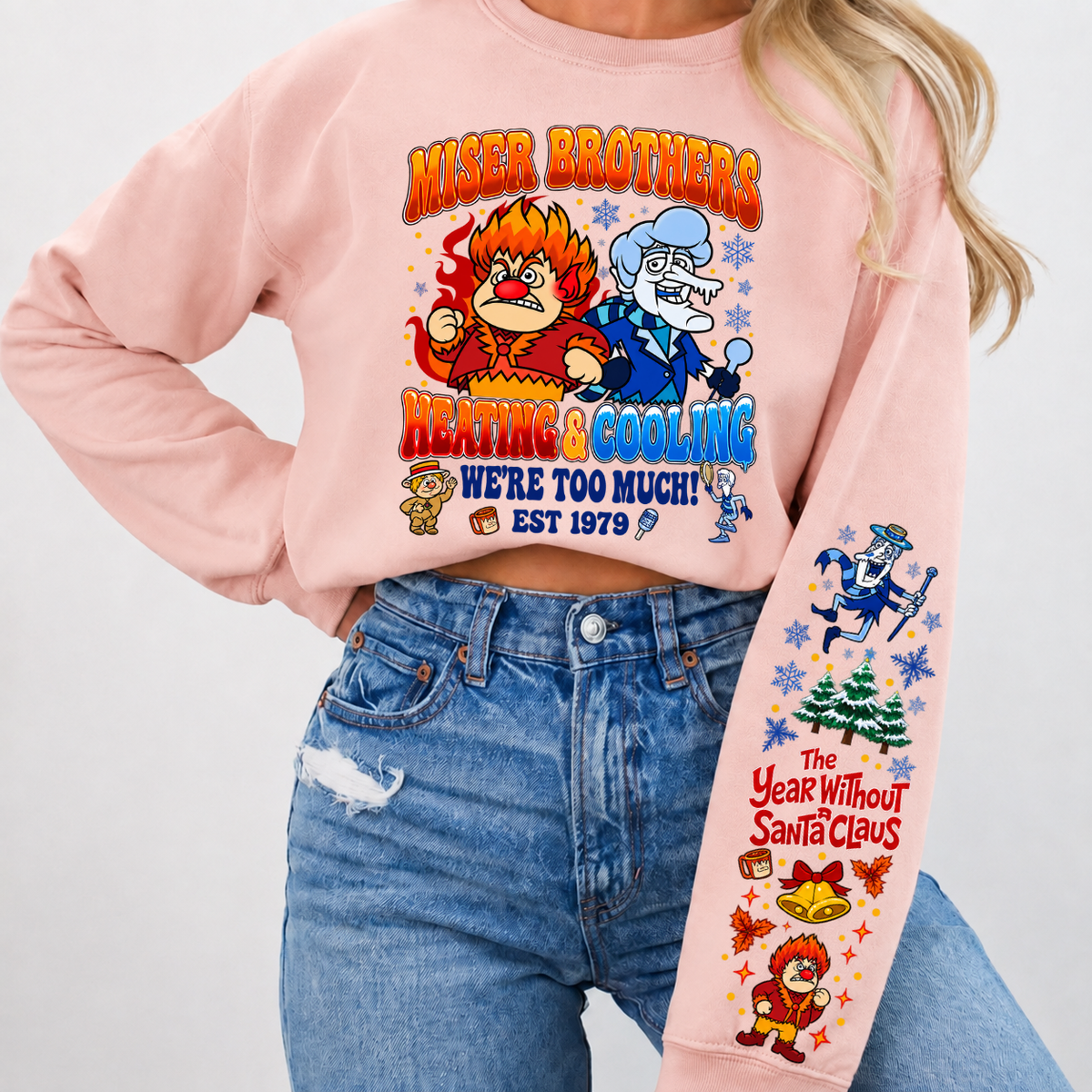 Miser Brothers Heating & Cooling We're Too Much Shirts