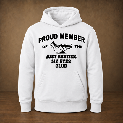 Funny Dad Shirt, Just Resting My Eyes Tee Hoodie