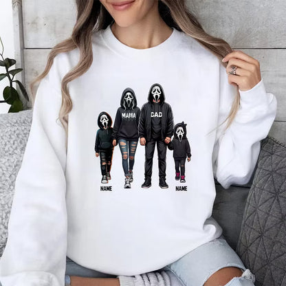 Ghostface Mask Edition Halloween Custom Family Sweatshirt