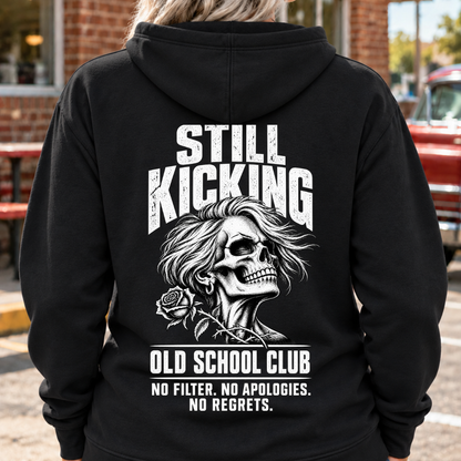 Still Kicking Old School Club Skull EST Shirts