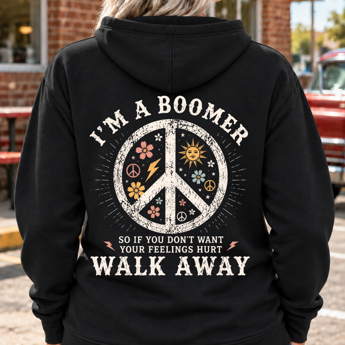 I Am A Boomer Peace Sign Woman's  EST Shirts