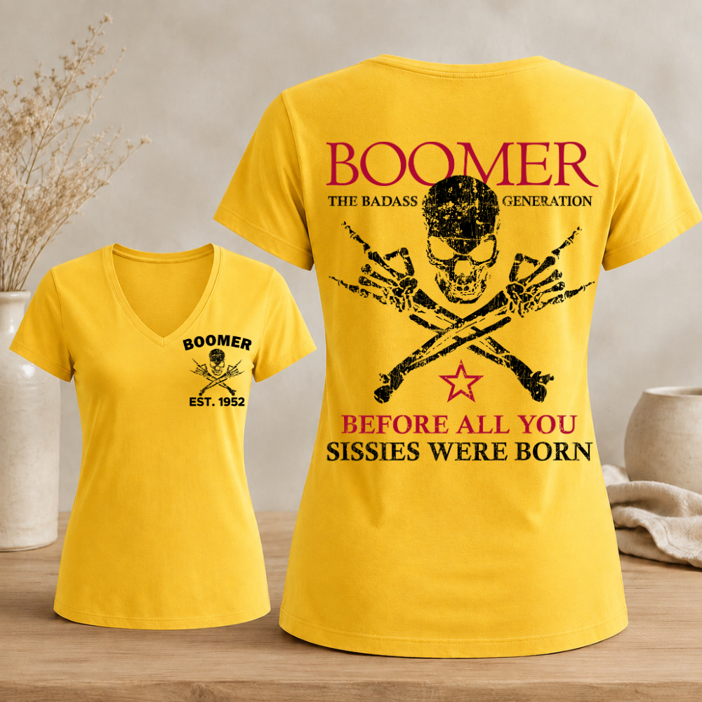 Boomer Custom Year Woman's V-neck