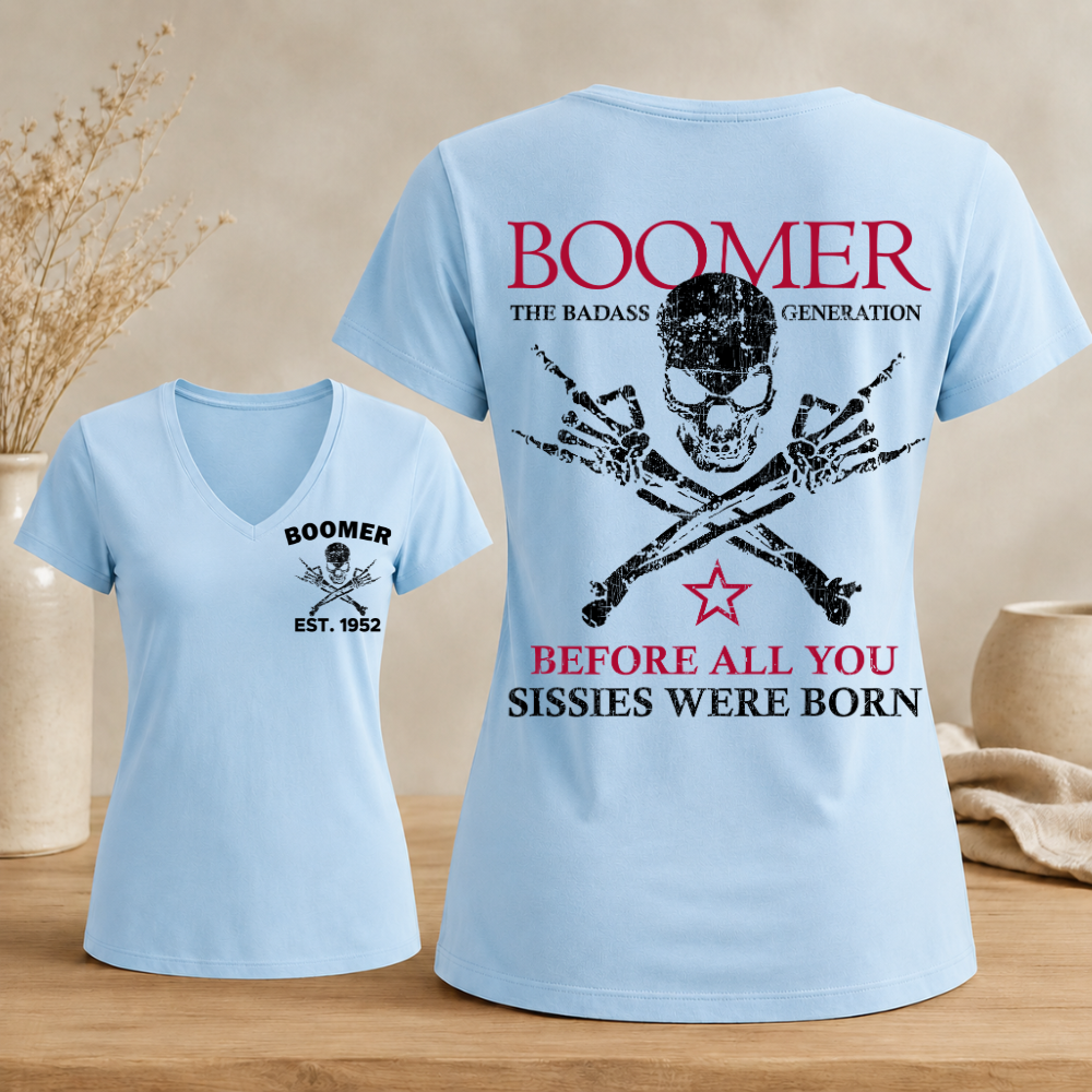 Boomer Custom Year Woman's V-neck