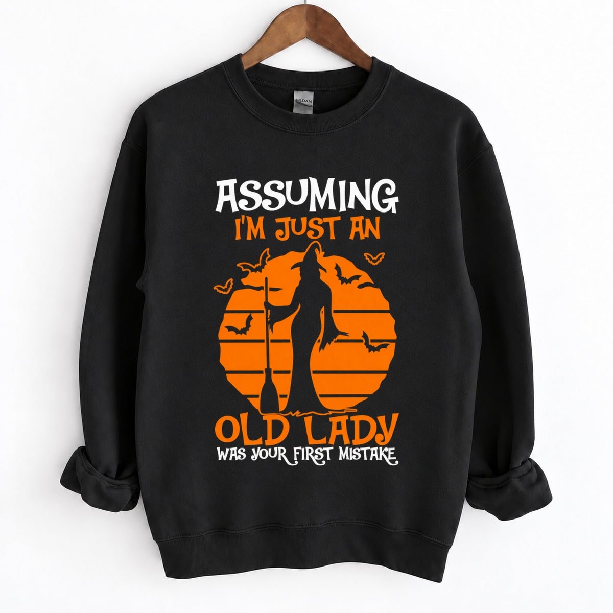 Assuming I’m Just An Old Lady Witch Halloween Shirts