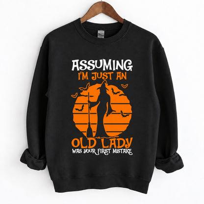 Assuming I’m Just An Old Lady Witch Halloween Shirts