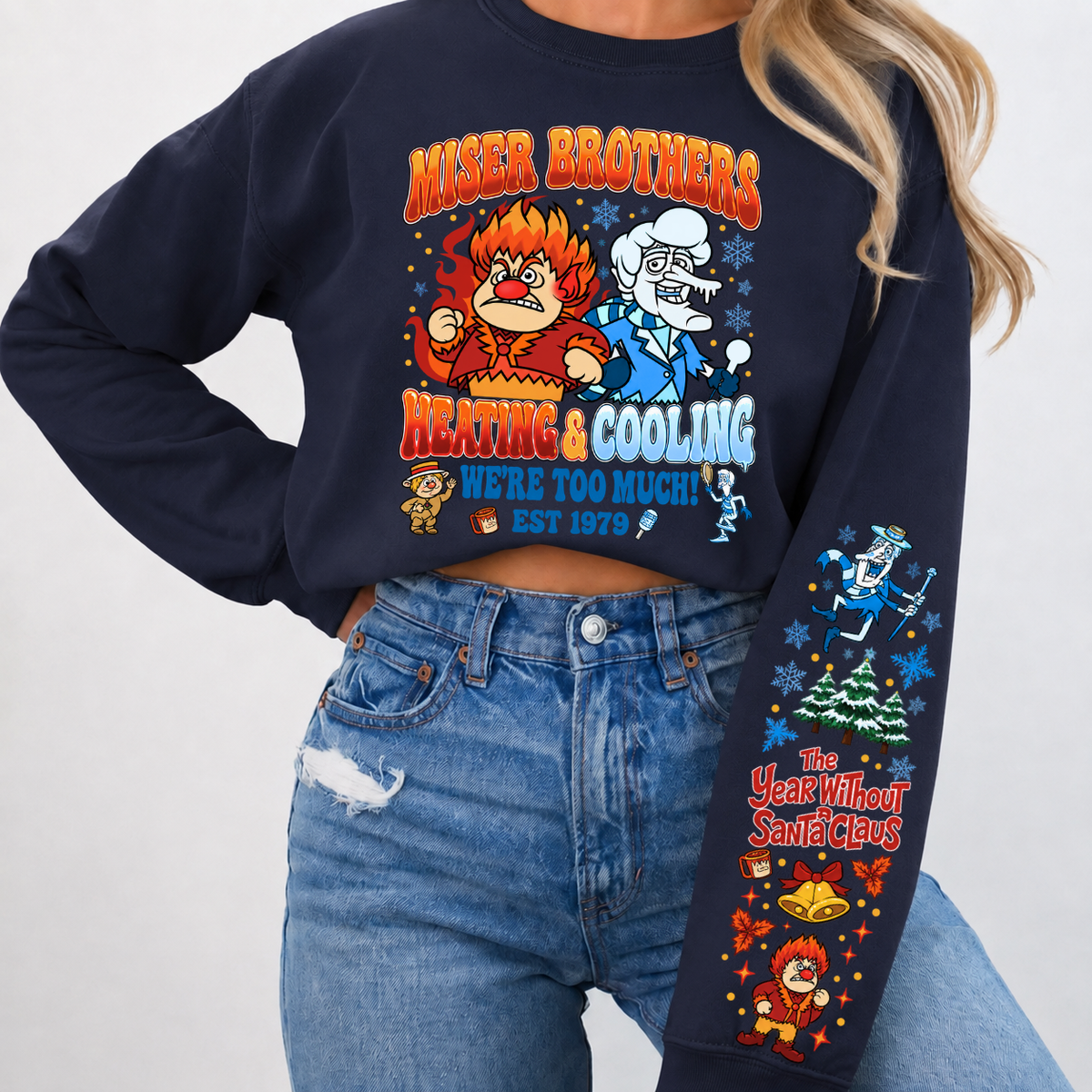 Miser Brothers Heating & Cooling We're Too Much Shirts