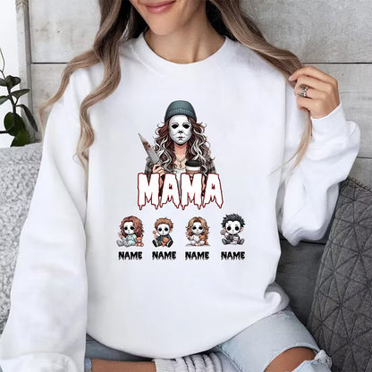 Custom Halloween Horror Mama Dada Sweatshirt ,T-shirt
