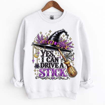 Yes I Can Drive a Stick Witch Shirts
